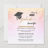 Invitation Gradué LGBTQ & Progrès Arc-en-ciel Graduation (Dos)