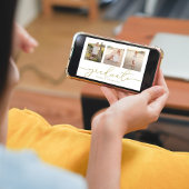 Invitation Gradué minimaliste Simple Moderne Script Or