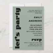 Invitation Gradué moderne Green Arch & Photo Grad Party (Dos)