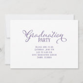 Invitation Gradué Multi Photo Simple Élégante Calligraphie (Dos)