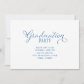 Invitation Gradué Multi Photo Simple Élégante Calligraphie (Dos)