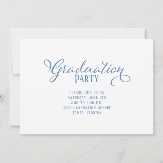 Invitation Gradué Multi Photo Simple Élégante Calligraphie (Dos)