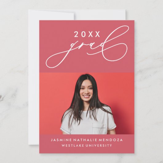 INVITATION GRADUELLE DE CALLIGRAPHIE WHIMSIQUE (Devant)