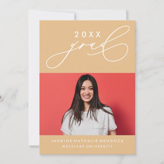 INVITATION GRADUELLE DE CALLIGRAPHIE WHIMSIQUE (Devant)