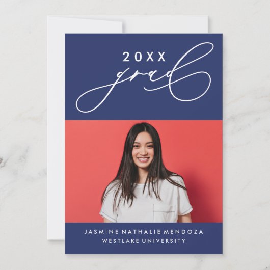 INVITATION GRADUELLE DE CALLIGRAPHIE WHIMSIQUE (Devant)