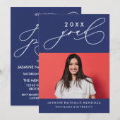 INVITATION GRADUELLE DE CALLIGRAPHIE WHIMSIQUE (Devant / Derrière)