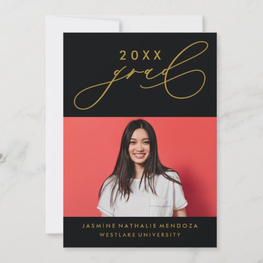 INVITATION GRADUELLE DE CALLIGRAPHIE WHIMSIQUE (Devant)