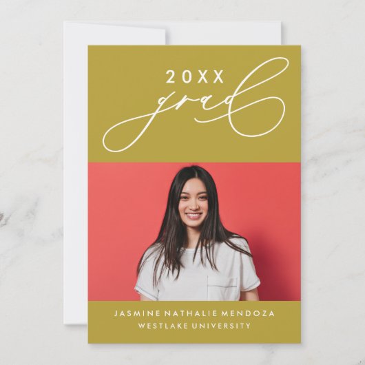 INVITATION GRADUELLE DE CALLIGRAPHIE WHIMSIQUE (Devant)