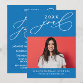 INVITATION GRADUELLE DE CALLIGRAPHIE WHIMSIQUE (Devant / Derrière)