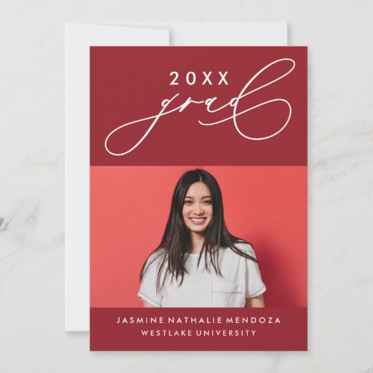 INVITATION GRADUELLE DE CALLIGRAPHIE WHIMSIQUE (Devant)