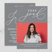 INVITATION GRADUELLE DE CALLIGRAPHIE WHIMSIQUE (Devant / Derrière)