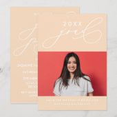 INVITATION GRADUELLE DE CALLIGRAPHIE WHIMSIQUE (Devant / Derrière)