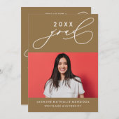 INVITATION GRADUELLE DE CALLIGRAPHIE WHIMSIQUE (Devant / Derrière)