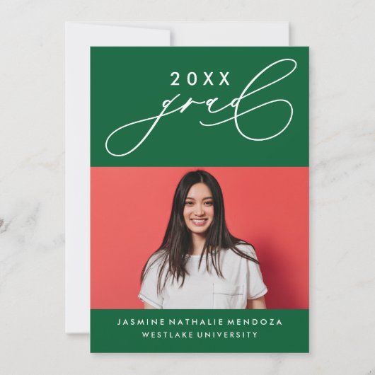 INVITATION GRADUELLE DE CALLIGRAPHIE WHIMSIQUE (Devant)