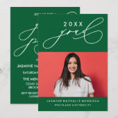 INVITATION GRADUELLE DE CALLIGRAPHIE WHIMSIQUE (Devant / Derrière)