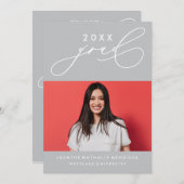 INVITATION GRADUELLE DE CALLIGRAPHIE WHIMSIQUE (Devant / Derrière)