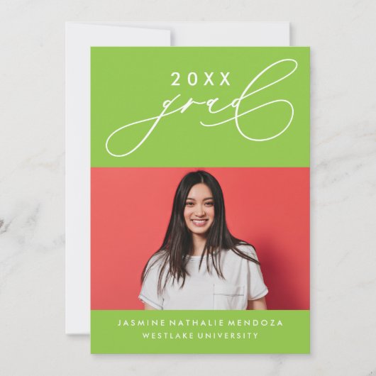 INVITATION GRADUELLE DE CALLIGRAPHIE WHIMSIQUE (Devant)