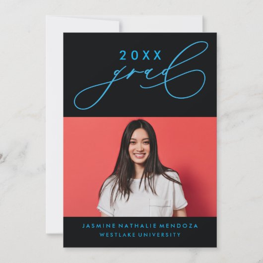 INVITATION GRADUELLE DE CALLIGRAPHIE WHIMSIQUE (Devant)