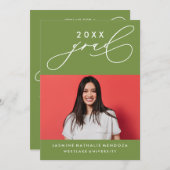 INVITATION GRADUELLE DE CALLIGRAPHIE WHIMSIQUE (Devant / Derrière)