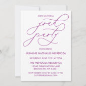 INVITATION GRADUELLE DE CALLIGRAPHIE WHIMSIQUE (Dos)