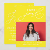 INVITATION GRADUELLE DE CALLIGRAPHIE WHIMSIQUE (Devant / Derrière)