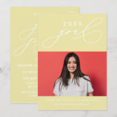 INVITATION GRADUELLE DE CALLIGRAPHIE WHIMSIQUE (Devant / Derrière)