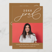 INVITATION GRADUELLE DE CALLIGRAPHIE WHIMSIQUE (Devant / Derrière)