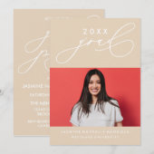 INVITATION GRADUELLE DE CALLIGRAPHIE WHIMSIQUE (Devant / Derrière)