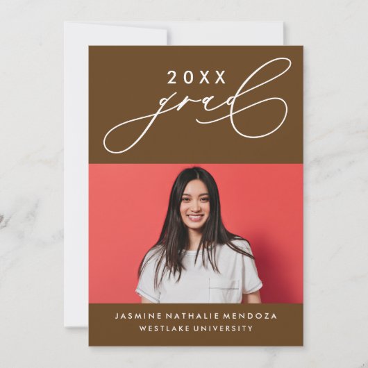 INVITATION GRADUELLE DE CALLIGRAPHIE WHIMSIQUE (Devant)