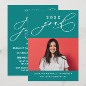 INVITATION GRADUELLE DE CALLIGRAPHIE WHIMSIQUE (Devant / Derrière)