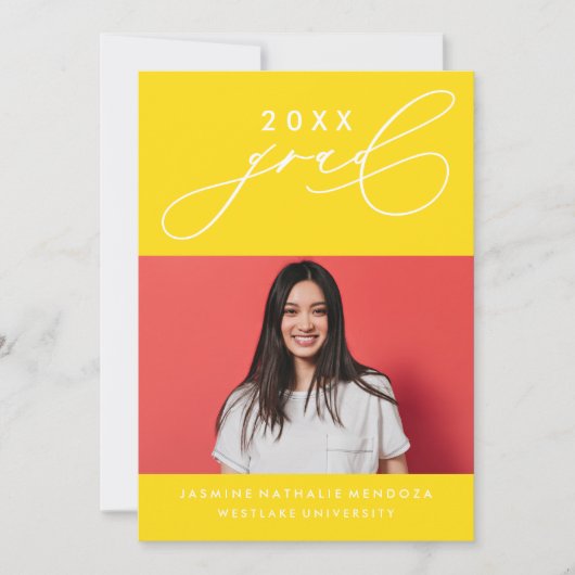 INVITATION GRADUELLE DE CALLIGRAPHIE WHIMSIQUE (Devant)