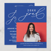 INVITATION GRADUELLE DE CALLIGRAPHIE WHIMSIQUE (Devant / Derrière)