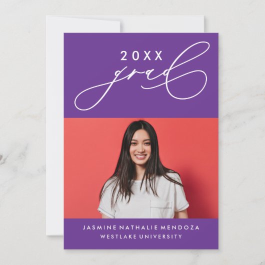 INVITATION GRADUELLE DE CALLIGRAPHIE WHIMSIQUE (Devant)