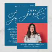 INVITATION GRADUELLE DE CALLIGRAPHIE WHIMSIQUE (Devant / Derrière)