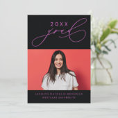 INVITATION GRADUELLE DE CALLIGRAPHIE WHIMSIQUE (Debout devant)