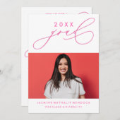 INVITATION GRADUELLE DE CALLIGRAPHIE WHIMSIQUE (Devant / Derrière)