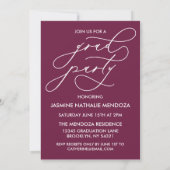 INVITATION GRADUELLE DE CALLIGRAPHIE WHIMSIQUE (Dos)