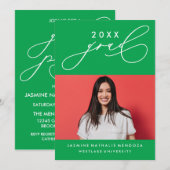 INVITATION GRADUELLE DE CALLIGRAPHIE WHIMSIQUE (Devant / Derrière)