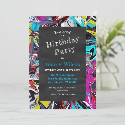 Invitation Graffiti (Debout devant)