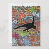 Invitation Graffiti Anniversaire Art Dance Spray Paint (Dos)