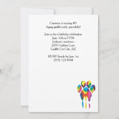 Invitation Graffiti Artist Street Chat 40e anniversaire (Dos)