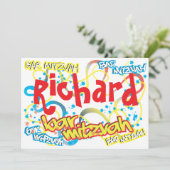 Invitation Graffiti Bar Mitzvah (Debout devant)