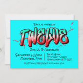 Invitation Graffiti Clair Douze (Devant)