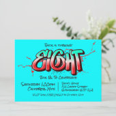Invitation Graffiti Clair Huit (Debout devant)