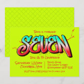 Invitation Graffiti Clair Sept (Devant / Derrière)