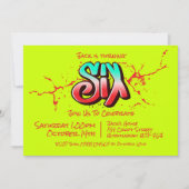 Invitation Graffiti Clair Six (Devant)