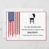 Invitation Graffiti de la Fête du Travail Parti du barbecue d (Devant)