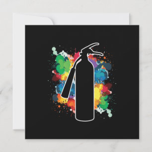 Invitation Graffiti de peinture Spray Extinguisher