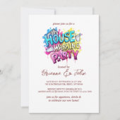 Invitation Graffiti Style Maison Fête du Réchauffement (Devant)