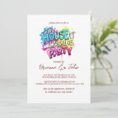 Invitation Graffiti Style Maison Fête du Réchauffement (Debout devant)